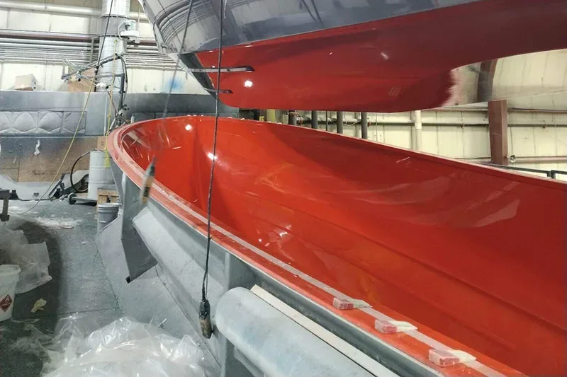 Boat Hull Pulled from The Boat Mold