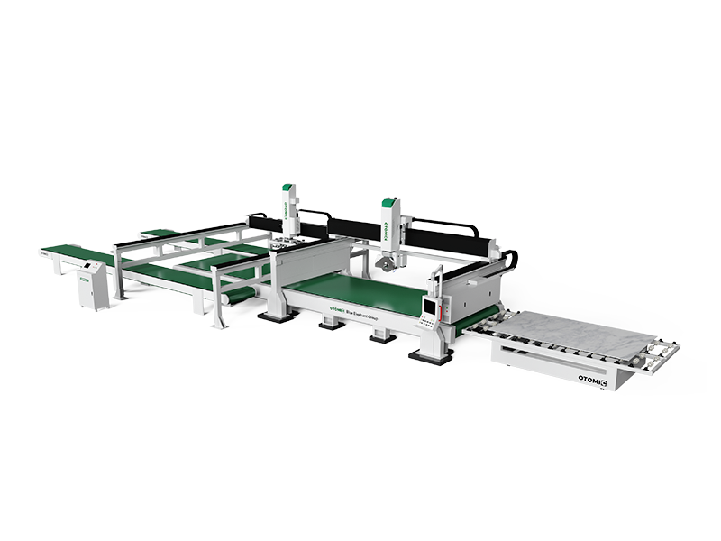 Continuous Gtanite Slab Cutting Line